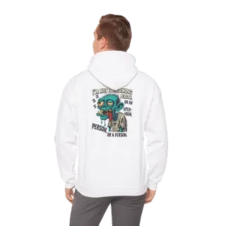 Hoodie 045 Person 4 Back White